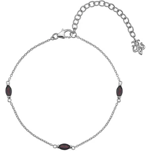Hot Diamonds Strieborný náramok pre narodené v januári Anais Granát AB001