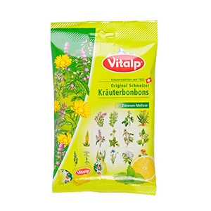 Topvet VITALP bylinné bonbony citron+ meduňka 75 g