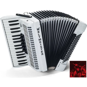 Weltmeister Achat 80 34/80/III/5/3 Red Piano accordion