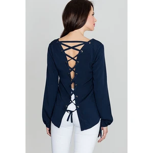 Lenitif Woman's Blouse K385 Navy Blue