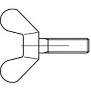 Krídlové skrutky TOOLCRAFT TO-6854610, N/A, M12, 70 mm, temperovaná litina, 20 ks