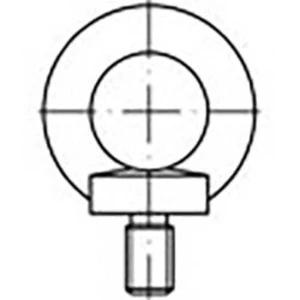 Závesné skrutky TOOLCRAFT TO-6855678, N/A, M6, ocel, 25 ks