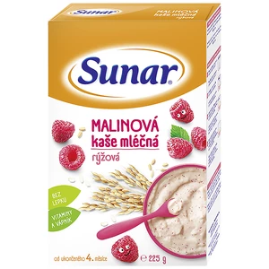 Sunarka Malinová kašička mléčná rýžová 225 g