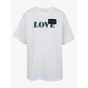 Calvin Klein T-Shirt Prt Love Logo T-Shir - Women