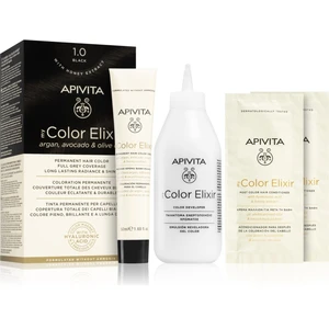 Apivita My Color Elixir barva na vlasy bez amoniaku odstín 1.0 Black