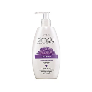 Avon Zklidňující krémový neparfémovaný gel pro intimní hygienu Simply Delicate (Fragrance-Free Feminine Wash) 300 ml