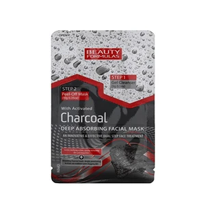 Beauty Formulas Čisticí péče o pleť s aktivním uhlím 2v1 (Charcoal Deep Absorbing Facial Mask) 13 g