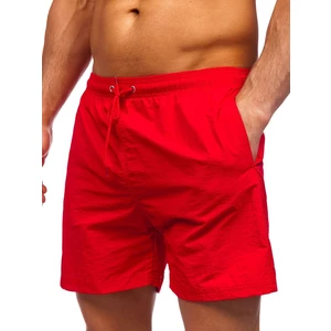 Červené pánské plavecké šortky Bolf YW07003