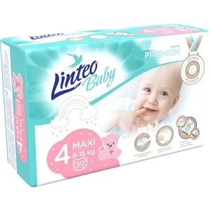 LINTEO BABY Plenky Baby Prémium MAXI (8-15 kg) 50 ks