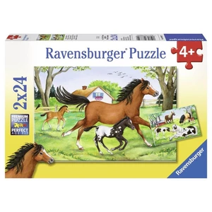 Ravensburger Puzzle Svět koní 2 x 24 dílků
