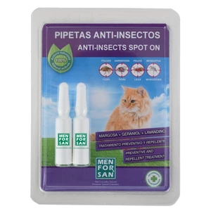 MENFORSAN Antiparazitné pipety pre mačky 2 kusy