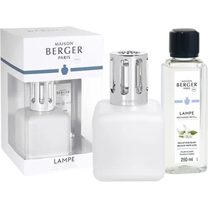 Maison Berger Paris Dárková sada katalytická lampa Glacon bílá + náplň Jemné bílé pižmo 250 ml