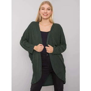 Women's dark green knitted cape