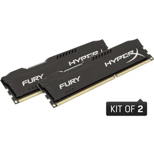 HyperX Sada RAM pre PC Fury Black HX318C10FBK2/16 16 GB 2 x 8 GB DDR3-RAM 1866 MHz CL10 11-10-35