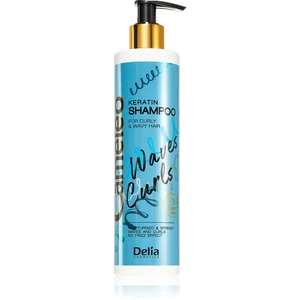 Delia Cosmetics Cameleo Fale Loki šampon pro kudrnaté a vlnité vlasy s keratinem 250 ml