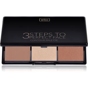 Wibo 3 Steps To Perfect Face Dark konturovací paletka na obličej 10 g