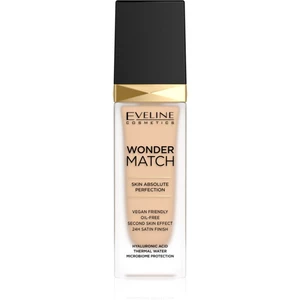 Eveline Cosmetics Wonder Match dlhotrvajúci tekutý make-up s kyselinou hyalurónovou odtieň 11 Almond 30 ml