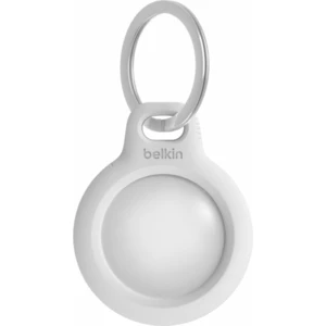 Bezpečné pouzdro Belkin na AirTag s kroužkem na klíče, bílá