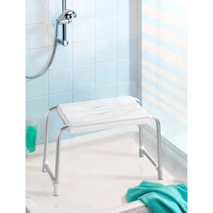 Wąski stołek pod prysznic dla osób starszych Wenko Secura, 26x50 cm