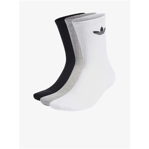 Skarpety adidas Originals Cushioned Trefoil Mid-Cut Crew Socks 3-Pack HC9548