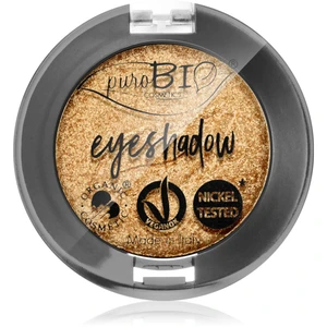 puroBIO Cosmetics Compact Eyeshadows očné tiene odtieň 24 Gold 2,5 g