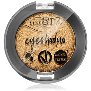 puroBIO Cosmetics Compact Eyeshadows oční stíny odstín 24 Gold 2,5 g