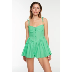 Trendyol Light Green Tie Detailed Jumpsuit