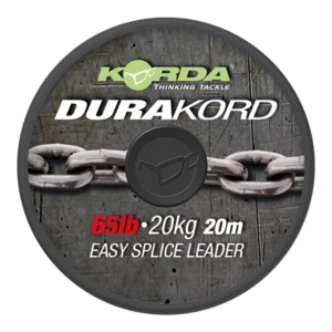 Korda návazcová šňůrka dura-kord dyneema spliceable leader - 65 lb 15 m