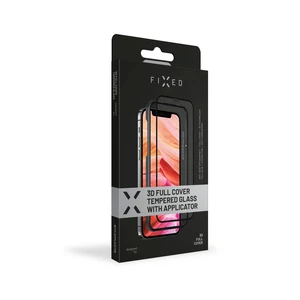 Ochranné tvrzené sklo FIXED 3D Full-Cover s aplikátorem pro Apple iPhone XR/11, černá