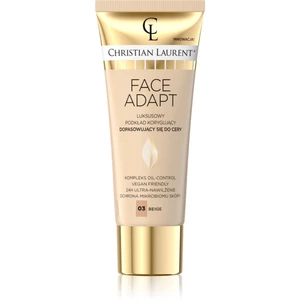 Christian Laurent Face Adapt hydratační make-up s vyhlazujícím účinkem odstín 03 Beige 30 ml