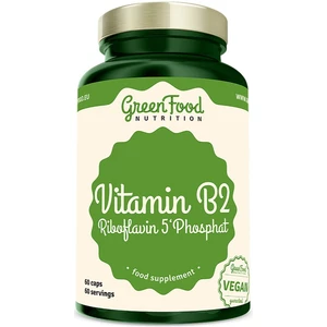 GreenFood Nutrition Vitamin B2 Riboflavin 5'Phosphat výživový doplnok pre zdravie zraku a pokožky 60 ks