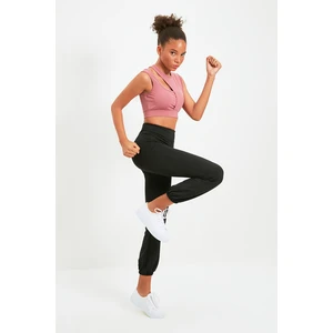 Trendyol Black Gathering Basic Jogger Sports Trousers