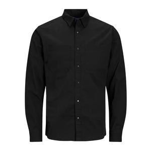 Jack&Jones Pánská košile JORLUKAN Comfort Fit 12191212 Black Denim S