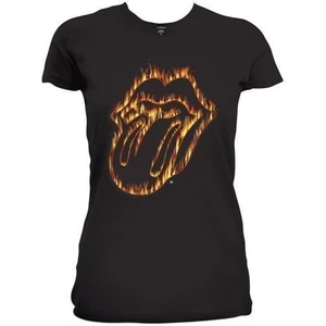 The Rolling Stones T-shirt Flaming Tongue Noir L