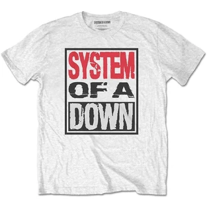 System of a Down Tričko Triple Stack Box Biela M