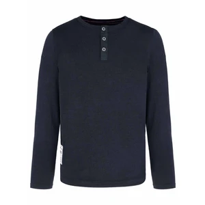 Volcano Man rendszeres sziluett hosszú ujjú póló L-Cash Junior B17470-S21 Navy Blue