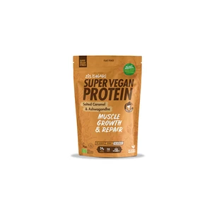 Iswari Bio Super Vegan Protein Slaný karamel - Ashwaganda 350 g