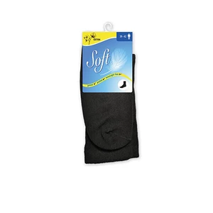 Soft Pánské ponožky se zdravotním lemem vysoké - černé 39 - 42
