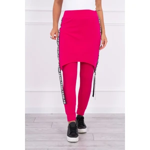 Pants/Suit with selfie lettering fuchsia