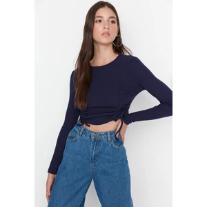Trendyol Blouse - Navy blue - Slim fit