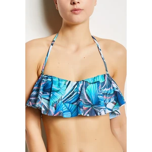 Koton Bikini Top - Blue - Batik print