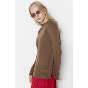 Trendyol Sweater - Beige - Regular fit