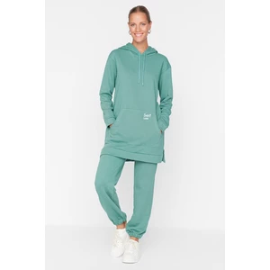 Trendyol Sweatsuit Set - Green - Relaxed fit