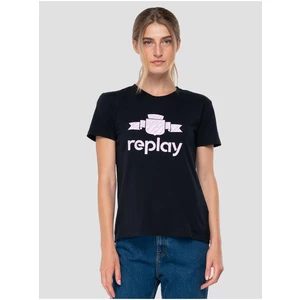 Černé dámské tričko Replay - Dámské