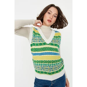Trendyol Sweater Vest - Ecru - Regular fit