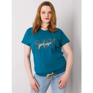 Sea plus size blouse with ribbing