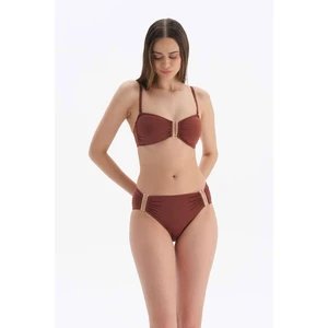 Dagi Brown Strapless Bikini Top