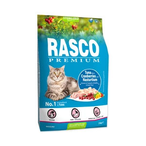 Rasco Premium Cat Sterilized, Tuna, Cranberries, Nasturtium 2kg
