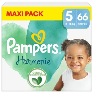 PAMPERS Plenky jednorázové Harmonie vel. 5 (66 ks) 11-16 kg