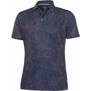 Galvin Green Maverick Mens Polo Shirt Navy/Orange S